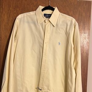 Ralph Lauren Light Yellow Long-Sleeve Dress Shirt